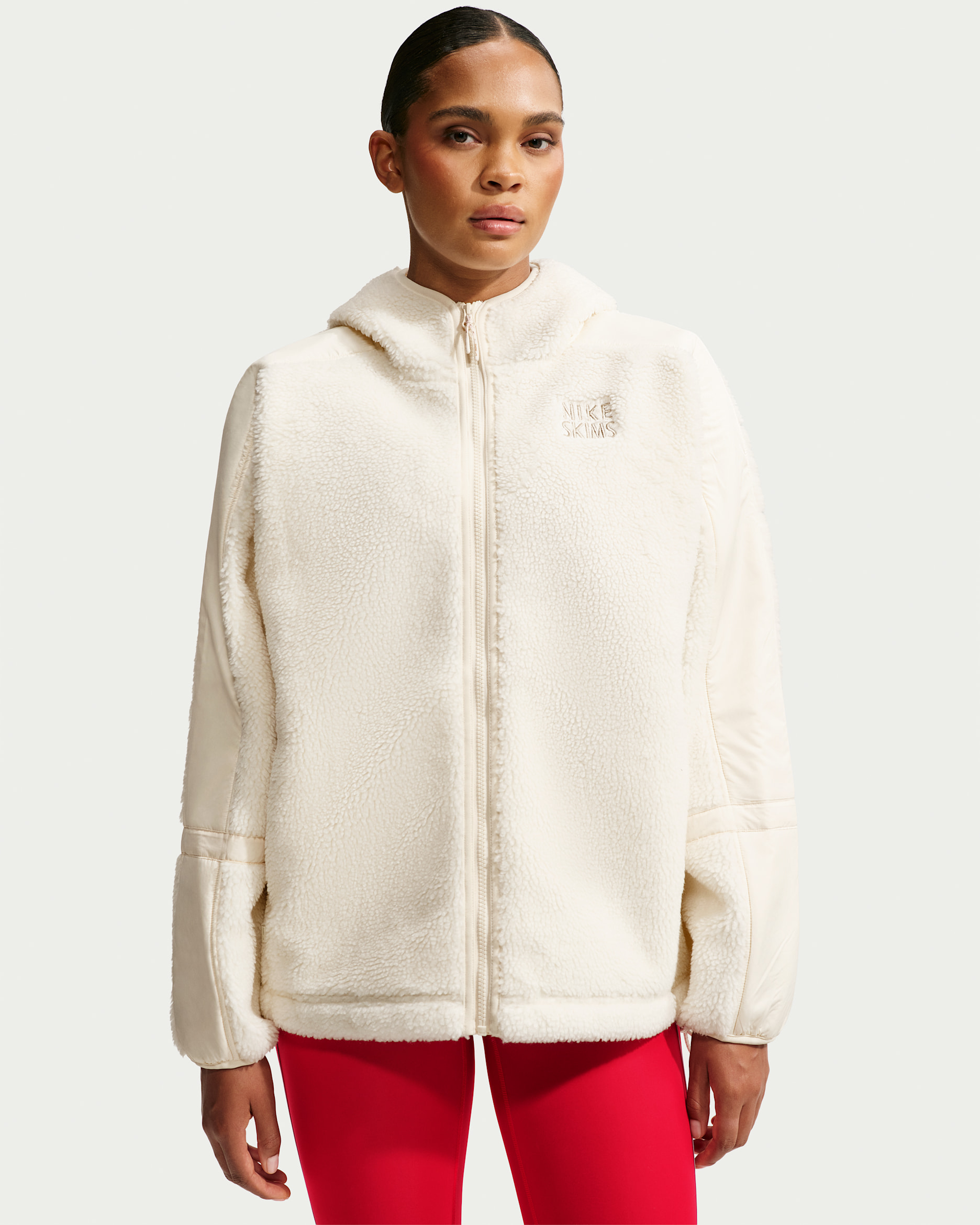 NikeSKIMS Sherpa Women's Oversized Full-Zip Hooded Jacket. Nike.com